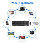KB-8377 USB Wired Keyboard Mouse Set, KB-8377 – Durable Build, Easy to Use