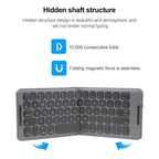 B088 Universal Mini Foldable Three-channel Bluetooth Wireless Keyboard, B088 – Bluetooth, Aluminum Alloy