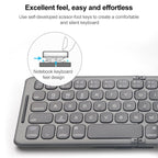 B088 Universal Mini Foldable Three-channel Bluetooth Wireless Keyboard, B088 – Bluetooth, Aluminum Alloy