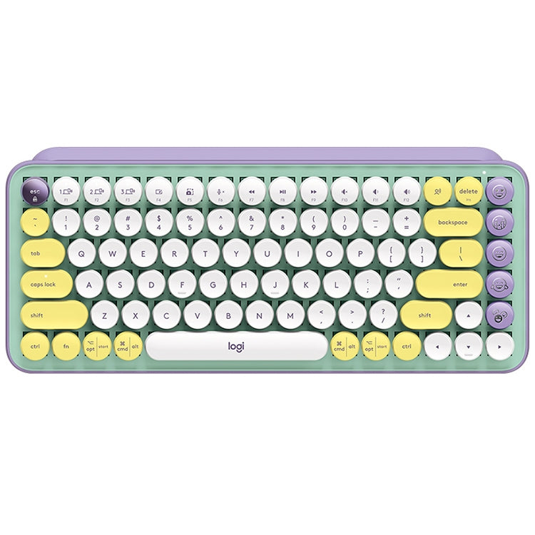 Logitech POP KEYS Round Button Bluetooth Mechanical Keyboard – Bluetooth Purple