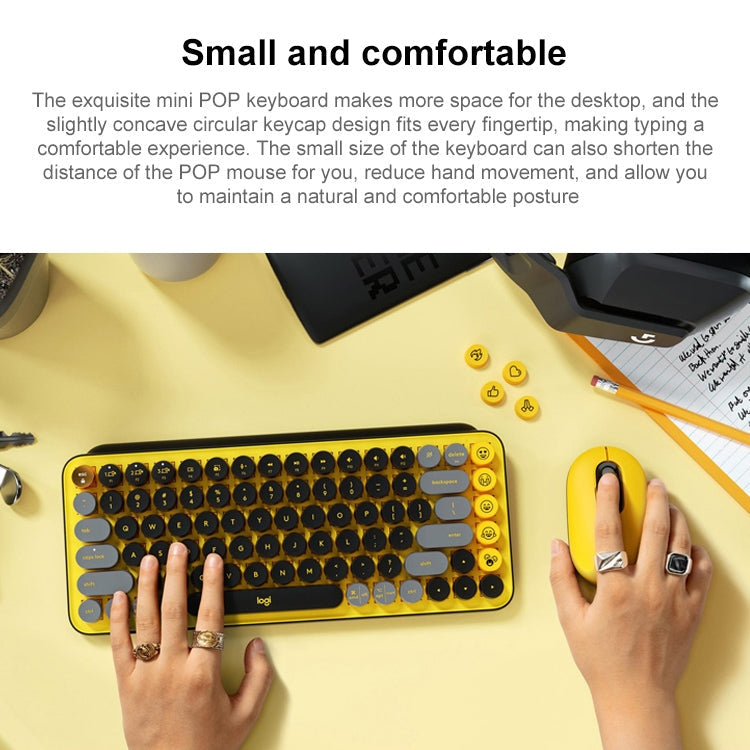 Logitech POP KEYS Round Button Bluetooth Mechanical Keyboard – Bluetooth