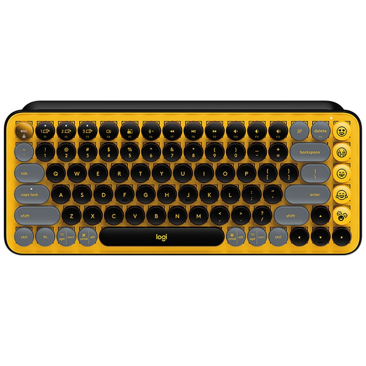 Logitech POP KEYS Round Button Bluetooth Mechanical Keyboard – Bluetooth Yellow