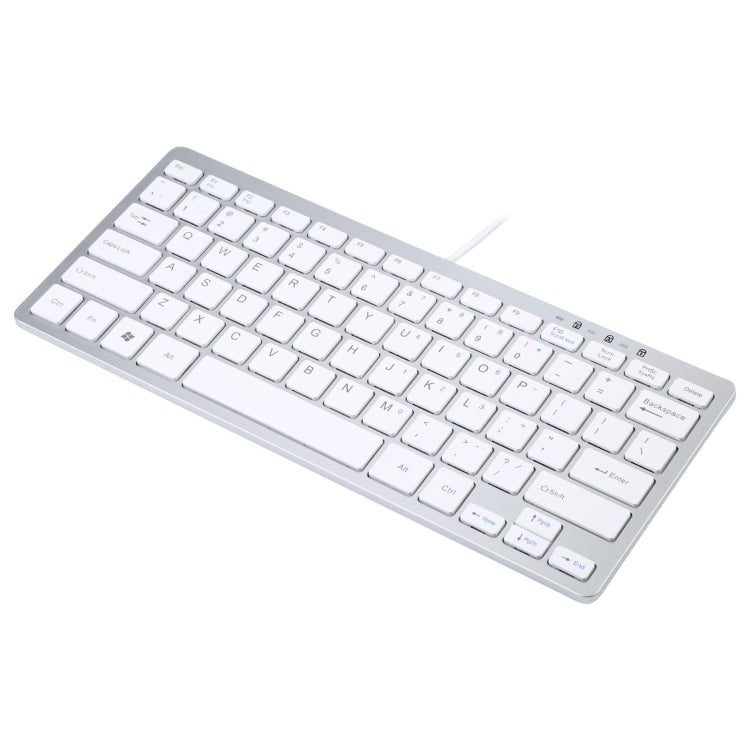 450 78 Keys Ultra-thin USB Wired Keyboard – Aluminum Alloy, Ultra-thin