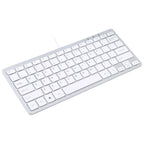 450 78 Keys Ultra-thin USB Wired Keyboard – Aluminum Alloy, Ultra-thin
