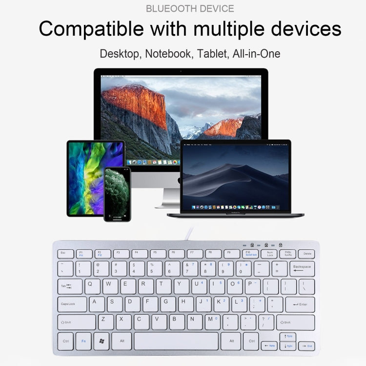 450 78 Keys Ultra-thin USB Wired Keyboard – Aluminum Alloy, Ultra-thin