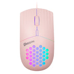 MKESPN SXS-838 Type-C Interface RGB Hollow Wired Mouse, Type-C – Durable Build, Easy to Use