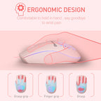 MKESPN SXS-838 Type-C Interface RGB Hollow Wired Mouse, Type-C – Durable Build, Easy to Use