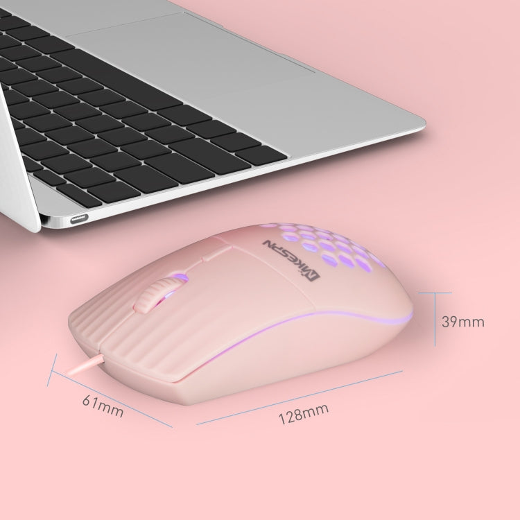 MKESPN SXS-838 Type-C Interface RGB Hollow Wired Mouse, Type-C – Durable Build, Easy to Use