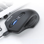 iMICE G-1800 Rechargeable 4 Buttons 1600 DPI 2.4GHz Silent Wireless Mouse for Computer PC Laptop – Non-slip, 4K
