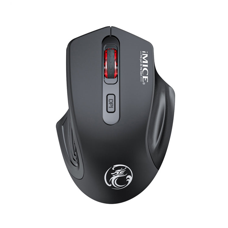 iMICE G-1800 Rechargeable 4 Buttons 1600 DPI 2.4GHz Silent Wireless Mouse for Computer PC Laptop – Non-slip, 4K