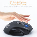 iMICE G-1800 Rechargeable 4 Buttons 1600 DPI 2.4GHz Silent Wireless Mouse for Computer PC Laptop – Non-slip, 4K