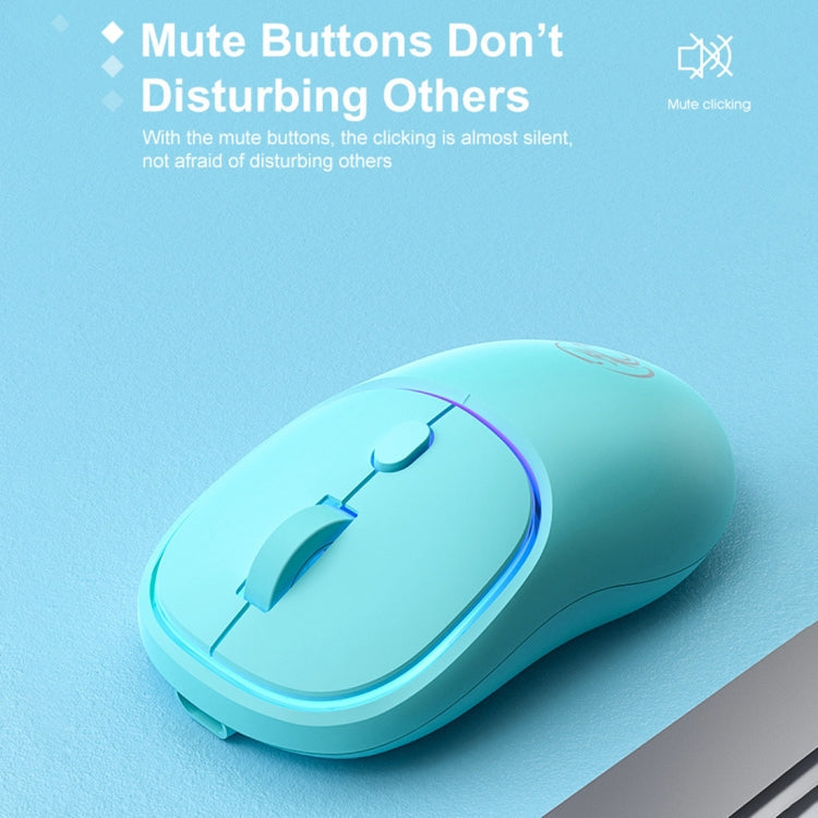 iMICE W-618 Rechargeable 4 Buttons 1600 DPI 2.4GHz Silent Wireless Mouse for Computer PC Laptop, W-618 2.4GHz – Non-slip