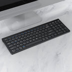 109 Three-mode Wireless Bluetooth Keyboard, Three-mode Keyboard – Bluetooth Three-mode Keyboard Black