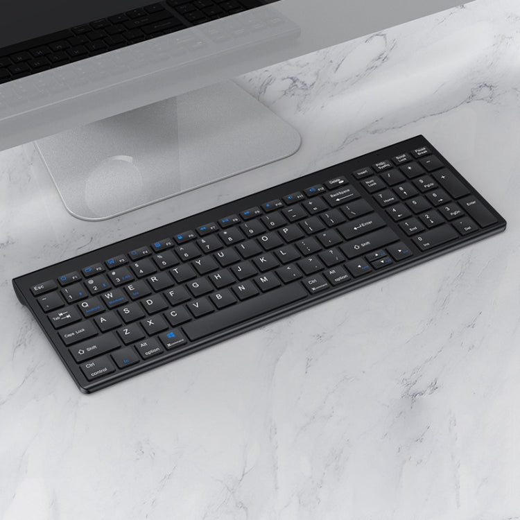 109 Three-mode Wireless Bluetooth Keyboard, Three-mode Keyboard – Bluetooth Three-mode Keyboard Black