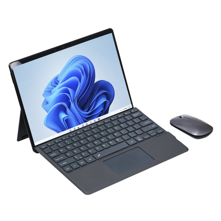 Tablet Colorful Backlight Bluetooth Keyboard Leather Case with Pen Slot – Leather, Bluetooth, For Microsoft Surface Pro 8