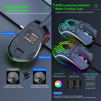 iMICE T97 Gaming Mouse RGB LED Light USB 7 Buttons 7200 DPI Wired Gaming Mouse – Durable Build, Easy to Use