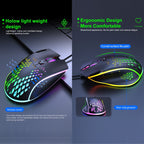 iMICE T97 Gaming Mouse RGB LED Light USB 7 Buttons 7200 DPI Wired Gaming Mouse – Durable Build, Easy to Use