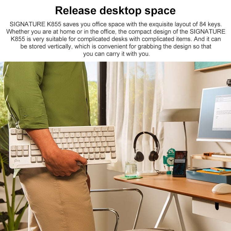 Logitech K855 Wireless Bluetooth Dual Mode Silent Mechanical Keyboard – Bluetooth