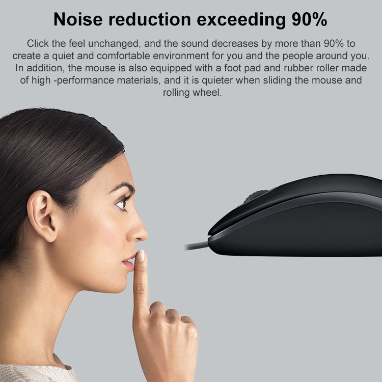 Logitech M110 1000DPI Wired Mouse USB Silent Mouse – Durable Build, Easy to Use