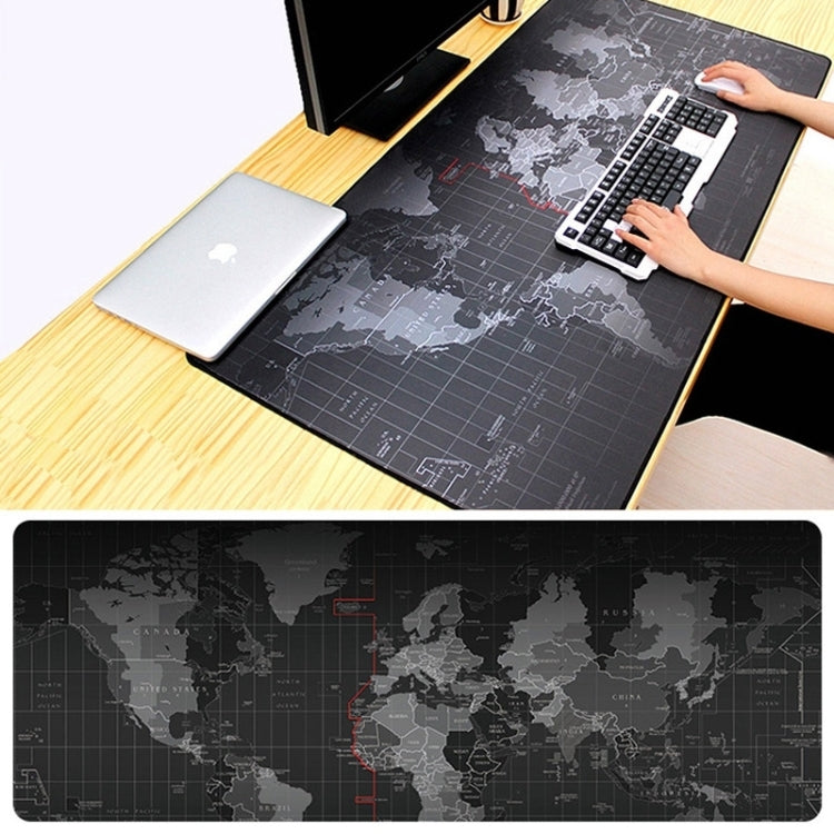 Extended Large Anti-Slip World Map Pattern Soft Rubber Smooth Cloth Surface Game Mouse Pad Keyboard Mat, Size: 80 x 30cm, Size: 80 x 30cm – Durable Build, Easy to Use Size: 80 x 30cm