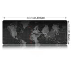 Extended Large Anti-Slip World Map Pattern Soft Rubber Smooth Cloth Surface Game Mouse Pad Keyboard Mat, Size: 80 x 30cm, Size: 80 x 30cm – Durable Build, Easy to Use