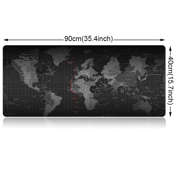 Extended Large Anti-Slip World Map Pattern Soft Rubber Smooth Cloth Surface Game Mouse Pad Keyboard Mat, Size: 90 x 40cm, Size: 90 x 40cm – Durable Build, Easy to Use