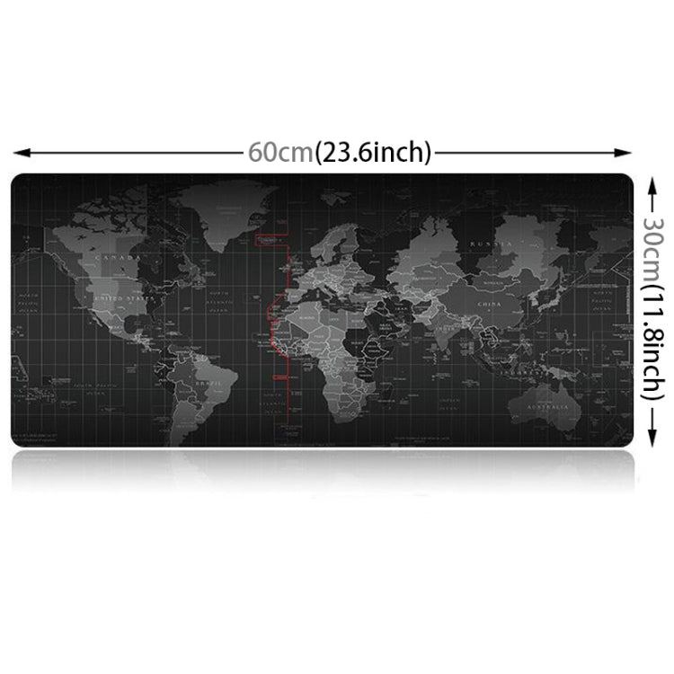 Extended Large Anti-Slip World Map Pattern Soft Rubber Smooth Cloth Surface Game Mouse Pad Keyboard Mat, Size: 60 x 30cm, Size: 60 x 30cm – Durable Build, Easy to Use