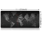 Extended Large Anti-Slip World Map Pattern Soft Rubber Smooth Cloth Surface Game Mouse Pad Keyboard Mat, Size: 60 x 30cm, Size: 60 x 30cm – Durable Build, Easy to Use