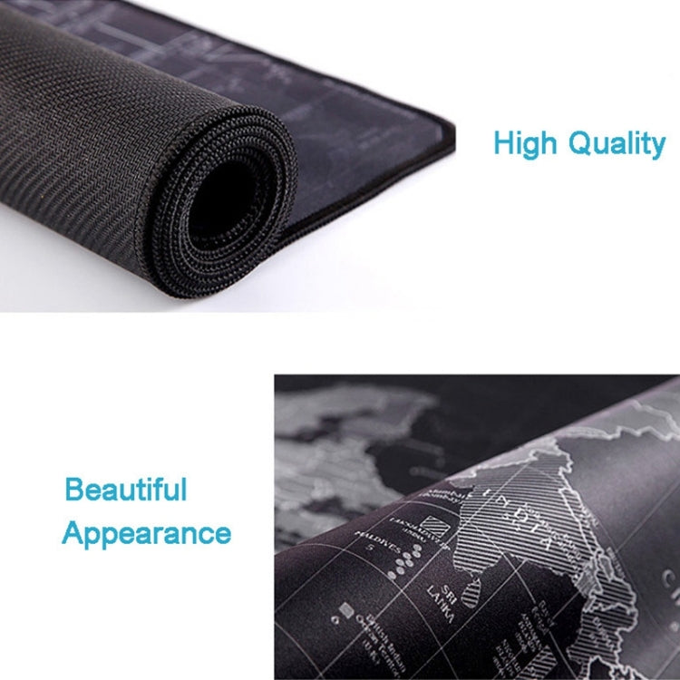 Extended Large Anti-Slip World Map Pattern Soft Rubber Smooth Cloth Surface Game Mouse Pad Keyboard Mat, Size: 60 x 30cm, Size: 60 x 30cm – Durable Build, Easy to Use