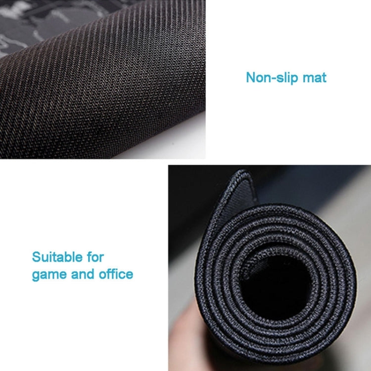 Extended Large Anti-Slip World Map Pattern Soft Rubber Smooth Cloth Surface Game Mouse Pad Keyboard Mat, Size: 60 x 30cm, Size: 60 x 30cm – Durable Build, Easy to Use