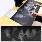 Extended Large Anti-Slip World Map Pattern Soft Rubber Smooth Cloth Surface Game Mouse Pad Keyboard Mat, Size: 60 x 30cm, Size: 60 x 30cm – Durable Build, Easy to Use