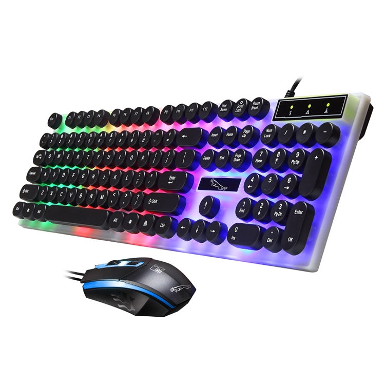 ZGB G21 Luminous Wired Keyboard + Mouse Set, G21 (Black) – Wear-resistant, Non-slip