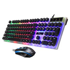 ZGB G21 Luminous Wired Keyboard + Mouse Set, G21 (Black) – Wear-resistant, Non-slip