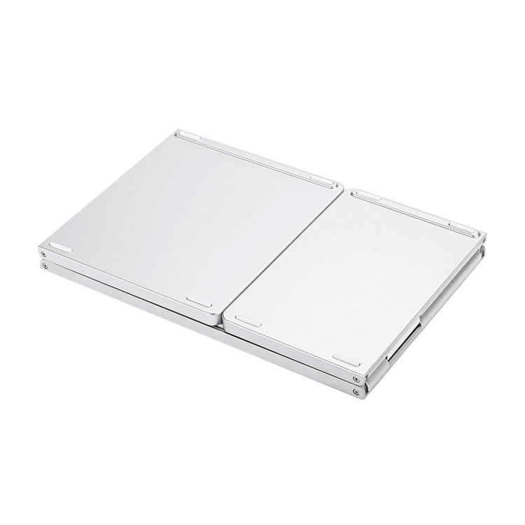 B033 Rechargeable 3-Folding 64 Keys Bluetooth Wireless Keyboard with Touchpad, 3-Folding 64 Keys with Touchpad White – Bluetooth