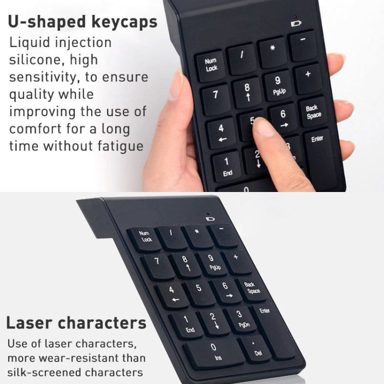 MC Saite 2129RF 18 Keys Wireless 2.4G Numeric Keyboard – Durable Build, Easy to Use