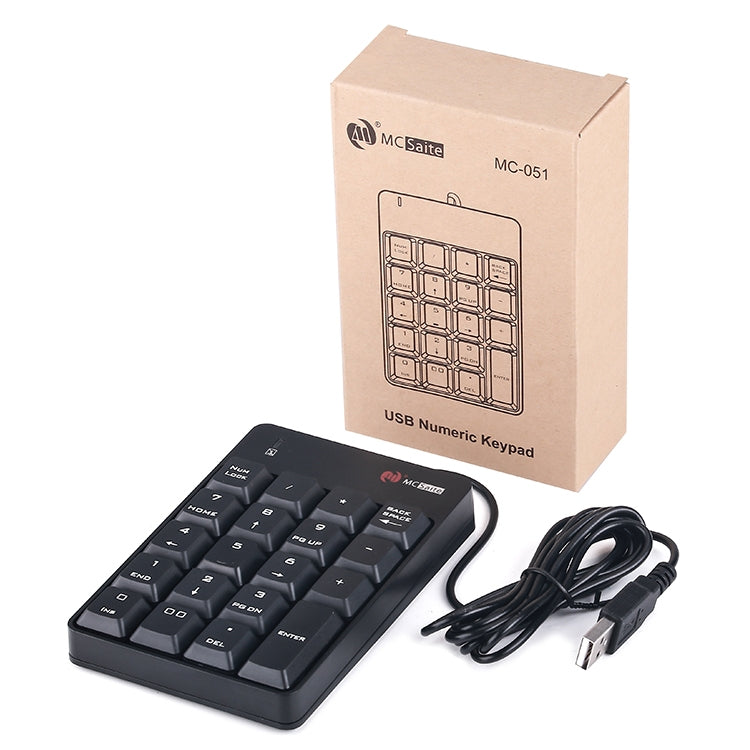 MC Saite MC-051 19 Keys Wired Numeric Keyboard – Durable Build, Easy to Use