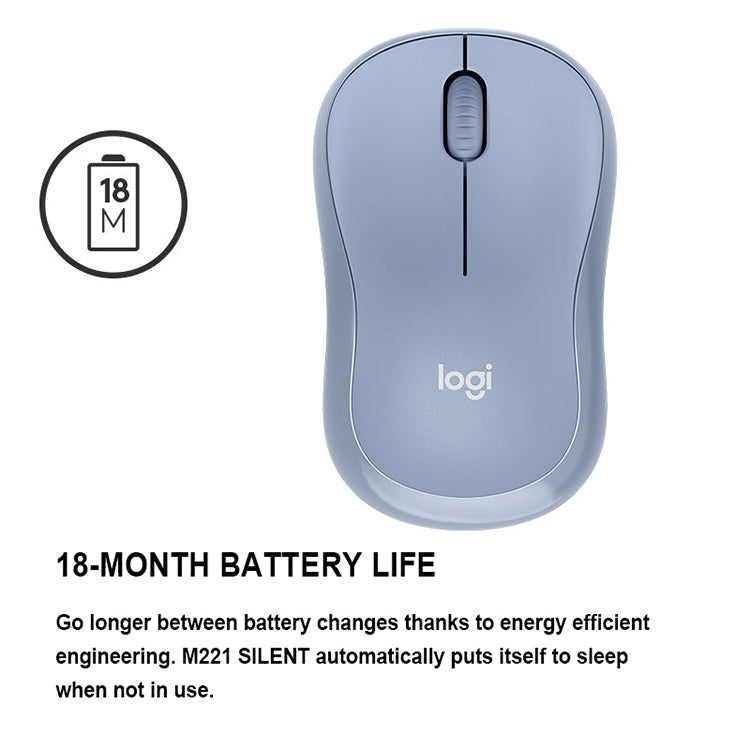 Logitech M221 Fashion Silent Wireless Mouse – Durable Build, Easy to Use