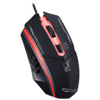 Chasing Leopard 199 USB 1600DPI Three-speed Adjustable LED Backlight Wired Optical Gaming Mouse, Length: 1.3m, 199 Black, 199 – Non-slip 199 Black Black