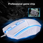 Chasing Leopard 199 USB 1600DPI Three-speed Adjustable LED Backlight Wired Optical Gaming Mouse, Length: 1.3m, 199 Black, 199 – Non-slip