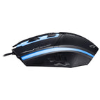 Chasing Leopard 199 USB 1600DPI Three-speed Adjustable LED Backlight Wired Optical Gaming Mouse, Length: 1.3m, 199 Black, 199 – Non-slip