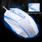 Chasing Leopard 199 USB 1600DPI Three-speed Adjustable LED Backlight Wired Optical Gaming Mouse, Length: 1.3m, 199 Black, 199 – Non-slip
