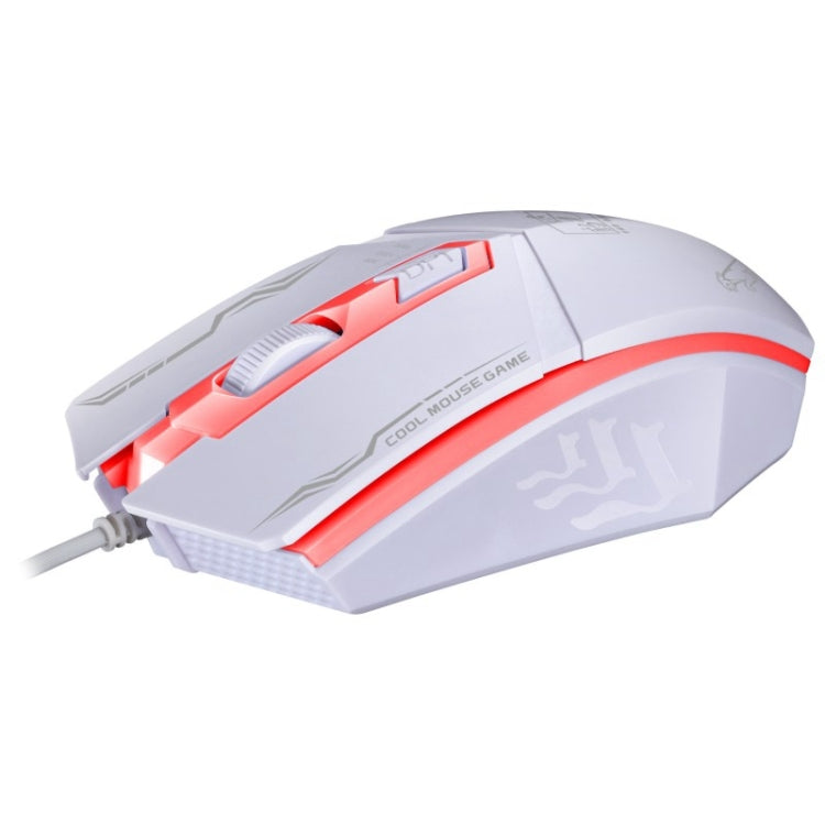 Chasing Leopard 199 USB 1600DPI Three-speed Adjustable LED Backlight Wired Optical Gaming Mouse, Length: 1.3m, 199 Black, 199 – Non-slip 199 White
