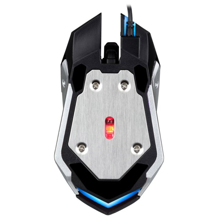 Chasing Leopard K1 USB 1600DPI Three-speed Adjustable LED Backlight Mute Wired Optical Gaming Mouse, Length: 1.3m – Wear-resistant