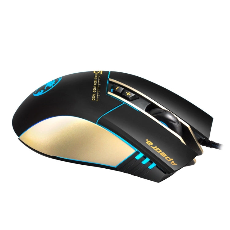 Apedra iMICE A5 High Precision Gaming Mouse LED four color controlled breathing light USB 7 Buttons 3200 DPI Wired Optical Gaming Mouse for Computer PC Laptop, iMICE A5 – Durable Build, Easy to Use