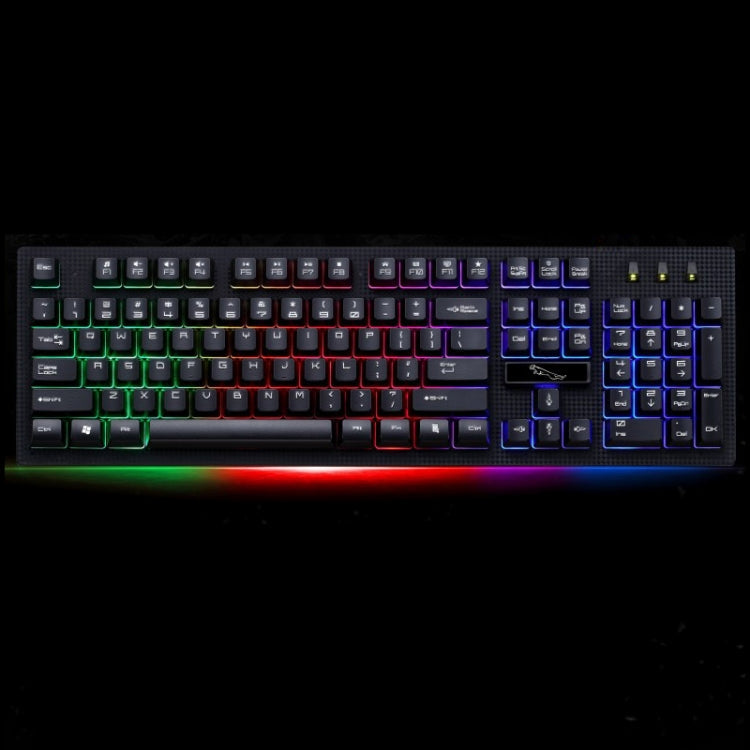 ZGB G20 104 Keys USB Wired Mechanical Feel Glowing Computer Keyboard Gaming Keyboard – Durable Build, Easy to Use Black