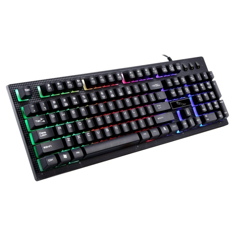 ZGB G20 104 Keys USB Wired Mechanical Feel Glowing Computer Keyboard Gaming Keyboard – Durable Build, Easy to Use