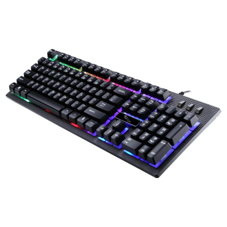 ZGB G20 104 Keys USB Wired Mechanical Feel Glowing Computer Keyboard Gaming Keyboard – Durable Build, Easy to Use