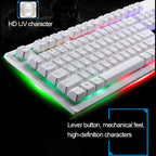 ZGB G20 104 Keys USB Wired Mechanical Feel Glowing Computer Keyboard Gaming Keyboard – Durable Build, Easy to Use