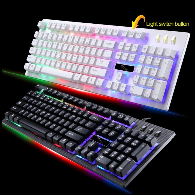 ZGB G20 104 Keys USB Wired Mechanical Feel Glowing Computer Keyboard Gaming Keyboard – Durable Build, Easy to Use