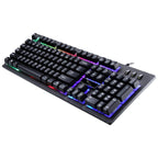 ZGB G20 1600 DPI Professional Wired Glowing Mechanical Feel Suspension Keyboard + Optical Mouse Kit for Laptop, PC – Wear-resistant